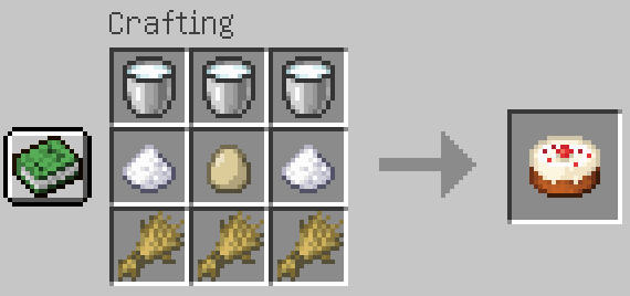 How to make a cake in Minecraft?