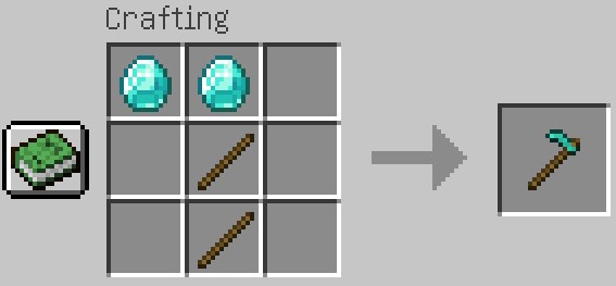 How to make Diamond hoe Minecraft