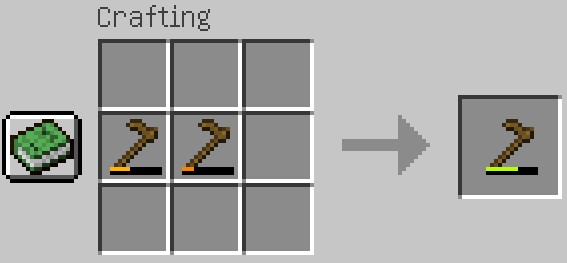 How to repair two hoes Minecraft