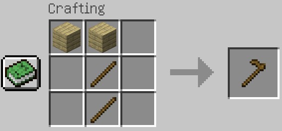 How to make wooden hoe Minecraft